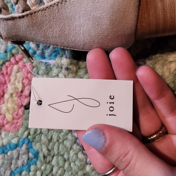 NWT Joie Felina Braided Faux Leather Block Heel Sandals Women's 7.5 - Picture 5 of 6